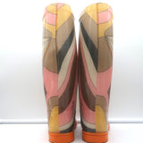 Emilio Pucci Rain Boots Multicolor Printed PVC Size 37