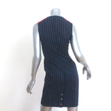 Rag & Bone Sleeveless Mini Dress Lexi Navy Striped Stretch Cotton Size 0