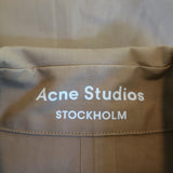 ACNE Studios Coat Brown Cotton Size 36 Long Jacket