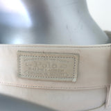Polo Ralph Lauren Lambskin Leather 5 Pocket Skinny Pants Cream Size 8