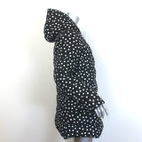 Dolce & Gabbana Reversible Hooded Down Puffer Jacket Black Polka Dot Size 44