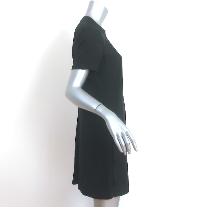 Rag &amp; Bone Short Sleeve Mini Dress Aiden Black Twill Size Extra Small