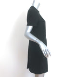 Rag & Bone Short Sleeve Mini Dress Aiden Black Twill Size Extra Small