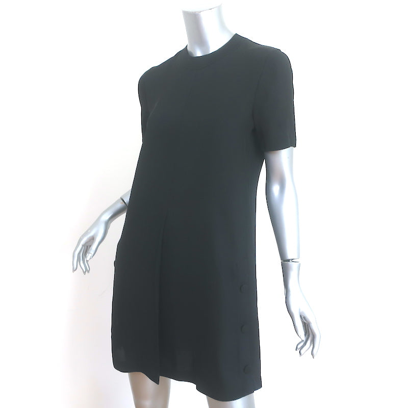 Rag &amp; Bone Short Sleeve Mini Dress Aiden Black Twill Size Extra Small