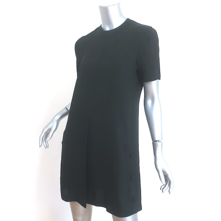 Rag &amp; Bone Short Sleeve Mini Dress Aiden Black Twill Size Extra Small