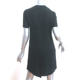 Rag & Bone Short Sleeve Mini Dress Aiden Black Twill Size Extra Small