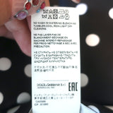 Dolce & Gabbana Reversible Hooded Down Puffer Jacket Black Polka Dot Size 44