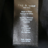 Rag & Bone Short Sleeve Mini Dress Aiden Black Twill Size Extra Small