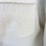 Jacquemus La Robe Baunhilha Layered Mini Shirtdress Ivory Hemp-Cotton Size 40