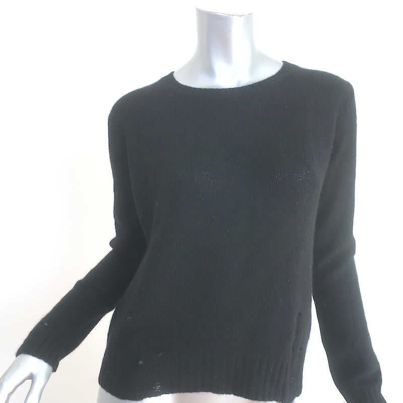 Skull Cashmere Raj Crewneck Sweater Black Size Small