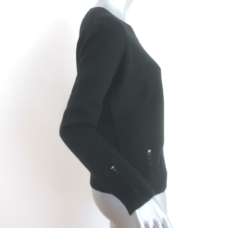 Skull Cashmere Raj Crewneck Sweater Black Size Small