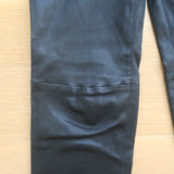Saint Laurent Lambskin Leather Leggings Black Size 38