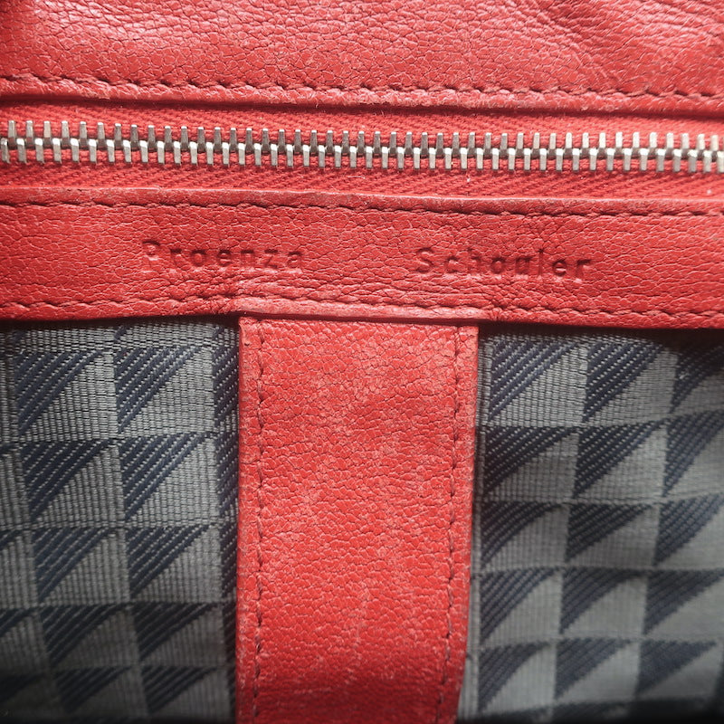 Proenza Schouler Medium PS1 Satchel Red Leather Crossbody Bag