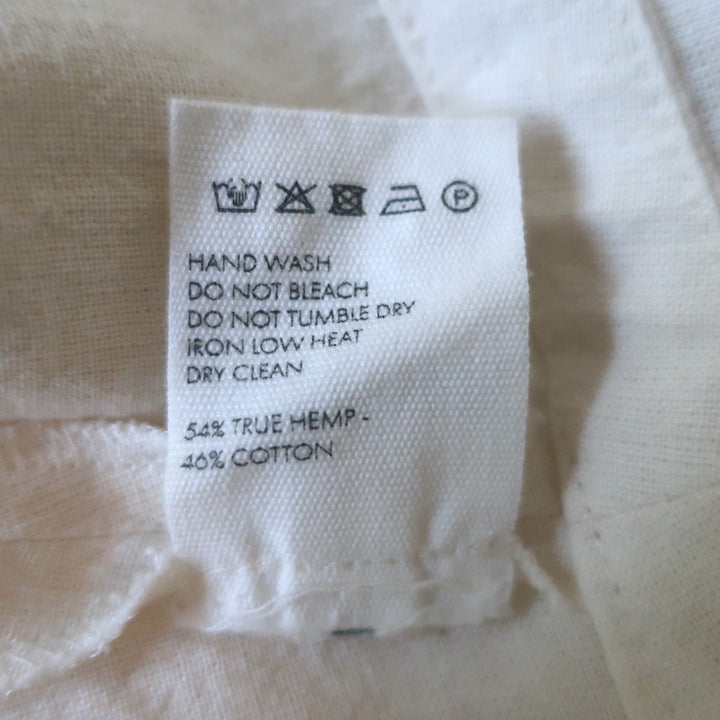 Jacquemus La Robe Baunhilha Layered Mini Shirtdress Ivory Hemp-Cotton Size 40
