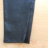 Saint Laurent Lambskin Leather Leggings Black Size 38