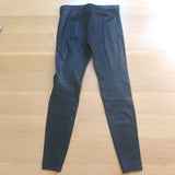 Saint Laurent Lambskin Leather Leggings Black Size 38