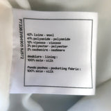 Chanel 22B Sequined Checked Tweed Coat Light Blue/White Size 38