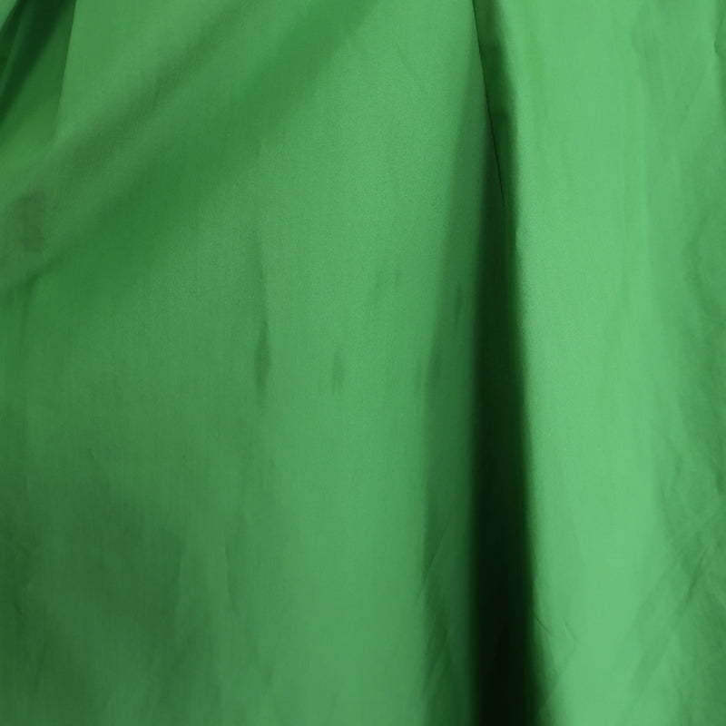3.1 Phillip Lim Side-Tie Puff Sleeve Midi Dress Green Poplin Size 8