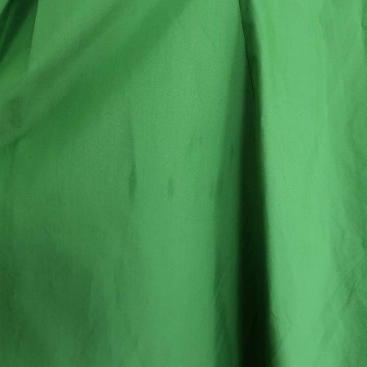 3.1 Phillip Lim Side-Tie Puff Sleeve Midi Dress Green Poplin Size 8