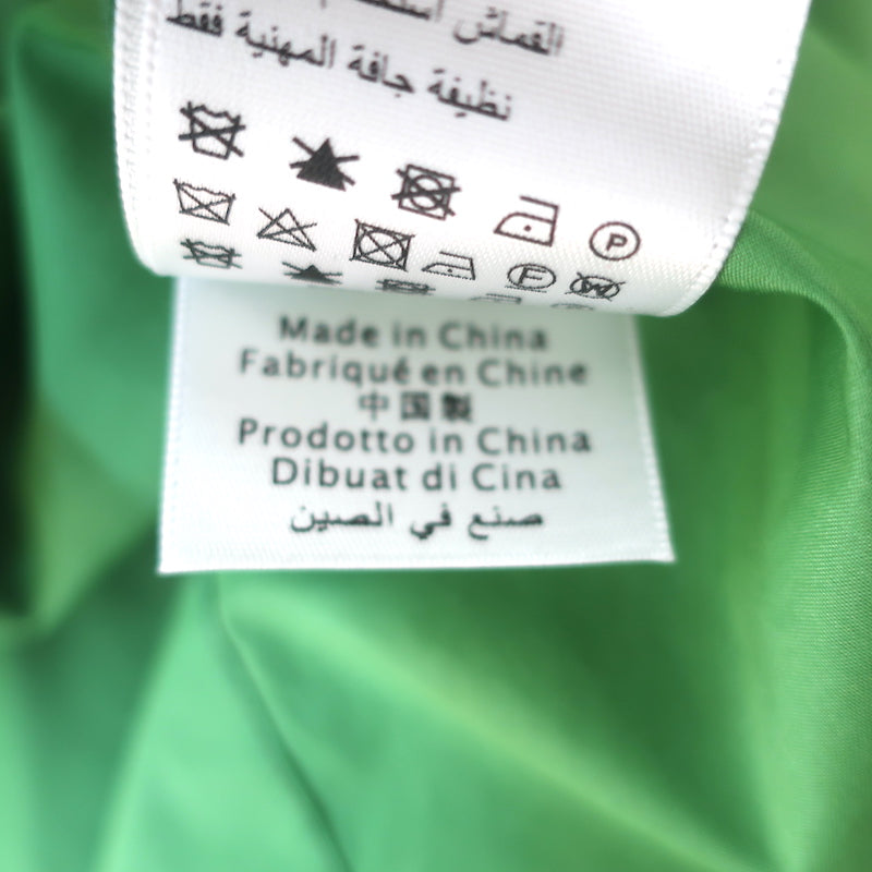 3.1 Phillip Lim Side-Tie Puff Sleeve Midi Dress Green Poplin Size 8