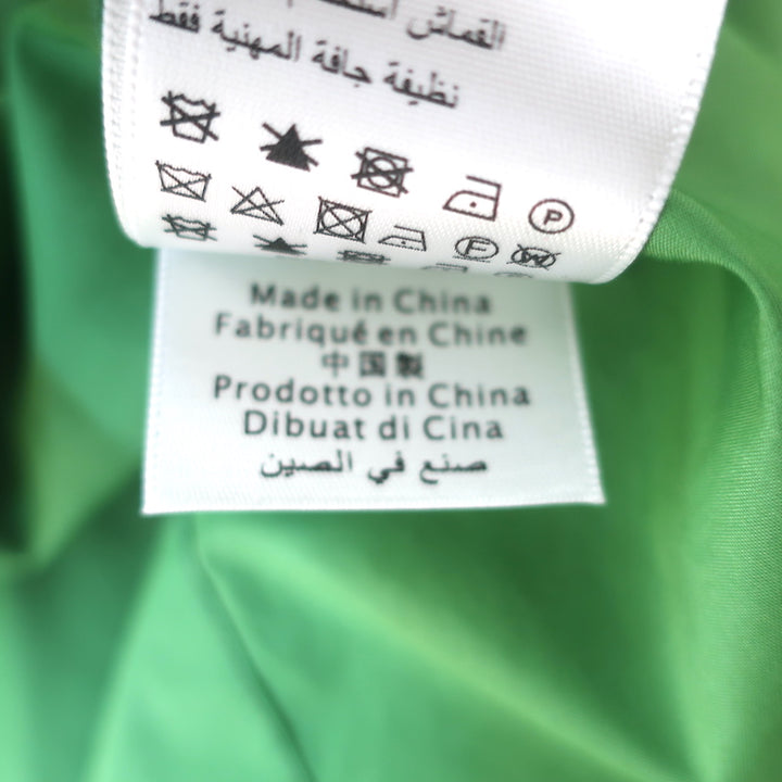 3.1 Phillip Lim Side-Tie Puff Sleeve Midi Dress Green Poplin Size 8