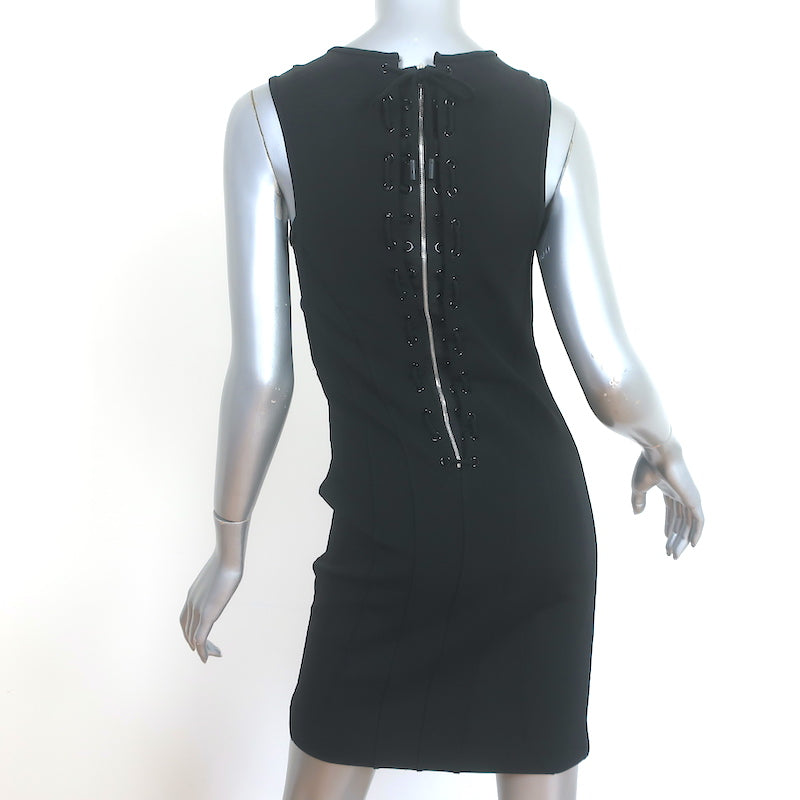 Rag &amp; Bone Tara Lace-Up Back Sleeveless Mini Dress Black Size 4