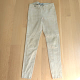 Polo Ralph Lauren Suede Leggings Beige Size Medium Pull-On Skinny Pants