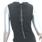 Rag & Bone Tara Lace-Up Back Sleeveless Mini Dress Black Size 4