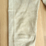 Polo Ralph Lauren Suede Leggings Beige Size Medium Pull-On Skinny Pants
