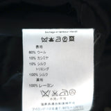 Emilio Pucci Embellished Shoulder Dress Black Ruched Wool Jersey Size US 6