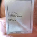 Chanel Asymmetric Ruffled Tweed Double Breasted Jacket Black/Pink Size 42