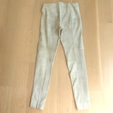 Polo Ralph Lauren Suede Leggings Beige Size Medium Pull-On Skinny Pants
