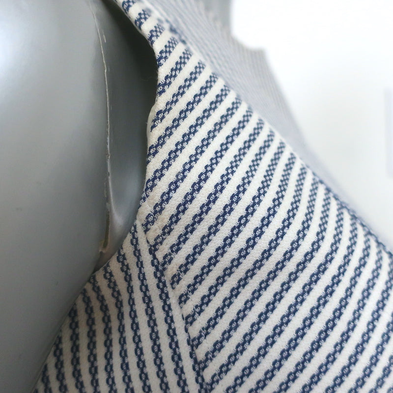 Theory Helaina Sleeveless Mini Dress Navy/White Striped Stretch Wool Size 2