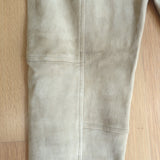 Polo Ralph Lauren Suede Leggings Beige Size Medium Pull-On Skinny Pants
