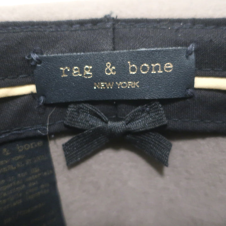 Rag &amp; Bone Wool Felt Fedora with Calf Hair Band Taupe Brown Size Medium