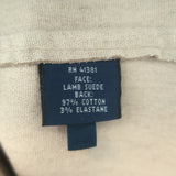 Polo Ralph Lauren Suede Leggings Beige Size Medium Pull-On Skinny Pants