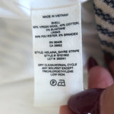 Theory Helaina Sleeveless Mini Dress Navy/White Striped Stretch Wool Size 2