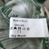 Adriana Degreas x Cult Gaia Tie-Front Midi Dress Tropical Print Silk Size Large