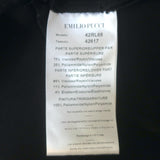 Emilio Pucci Sequined Lace Yoke Dress Black Stretch Jersey Size US 6