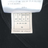 Emilio Pucci Sequined Lace Yoke Dress Black Stretch Jersey Size US 6