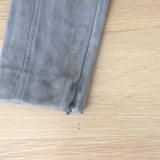 Polo Ralph Lauren Suede Leggings Grey Size Medium Pull-On Skinny Pants NEW