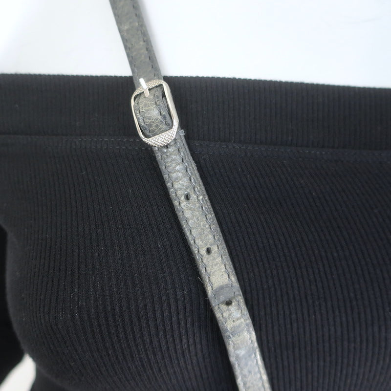 Balenciaga Giant 12 Hip Bag Dark Gray Leather Mini Crossbody