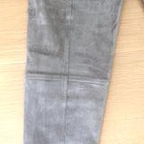Polo Ralph Lauren Suede Leggings Grey Size Medium Pull-On Skinny Pants NEW
