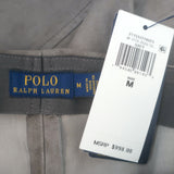 Polo Ralph Lauren Suede Leggings Grey Size Medium Pull-On Skinny Pants NEW