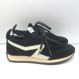 Rag & Bone Retro Runner Low Top Sneakers Black Suede Size 36