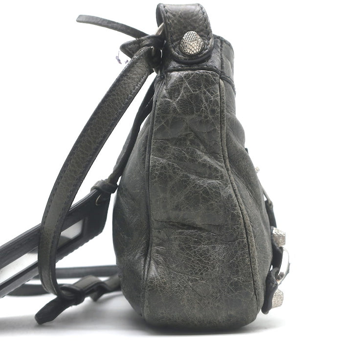 Balenciaga Giant 12 Hip Bag Dark Gray Leather Mini Crossbody