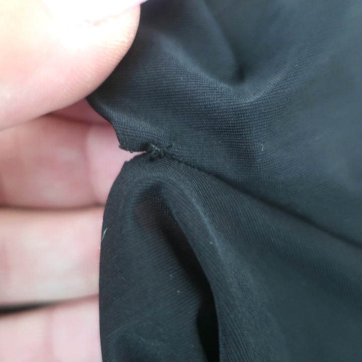 Dries Van Noten Hoan Asymmetric Ruched Dress Black Stretch Jersey Size Medium