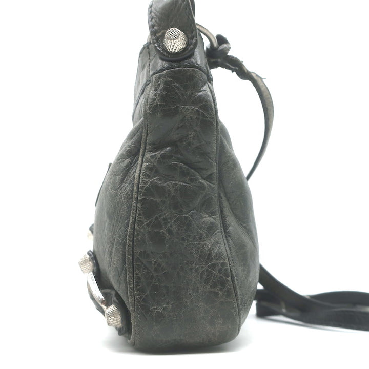 Balenciaga Giant 12 Hip Bag Dark Gray Leather Mini Crossbody