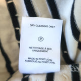 Kule x Alix of Bohemia Daisy-Embroidered Striped Top Cream/Black Size Medium