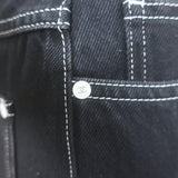 Chanel High-Waist Flared Bell Bottom Jeans Black Denim Size 38